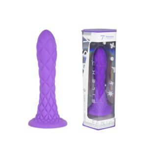 Silexd 7" Fantasy Liquid Silicone Dreamy Purple Dildo