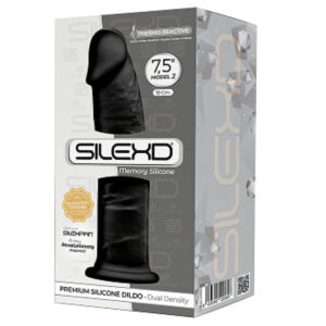 Silexd 7.5" Model 2 Black Dildo