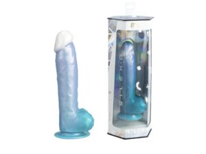 Silexd 8" Model 1 Fantasy Liquid Silicone Angel Blue Dildo Square Silexd 8" Model 1 Fantasy Liquid Silicone Angel Blue Dildo Square