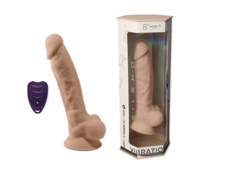 Silexd 8" Model 1 Motor + LRS Flesh Dildo