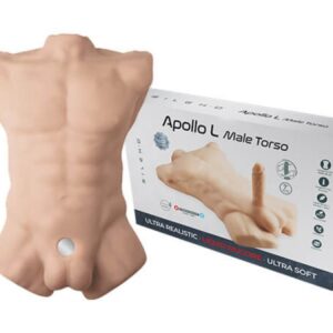 Silexd Apollo L Liquid Silicone Torso + 7" Dildo Flesh Masturbator
