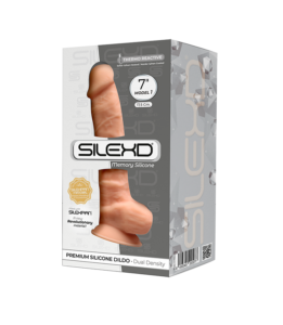 Silexd Model 1 Flesh 7 Inch Dual Density Silicone Dildo
