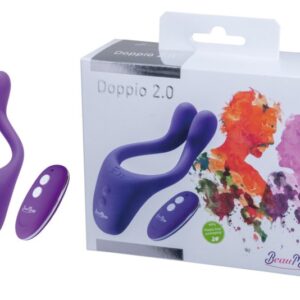 St Rubber BeauMents Doppio 2.0 Purple Cock Ring