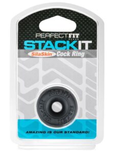 Stackit Stackable Cock Ring - Black - ClubX Cock Rings