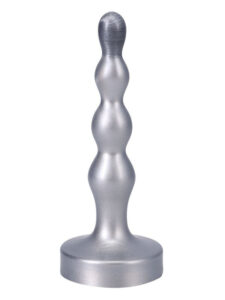 Tantus Ripple Small Anal Beads - Silver