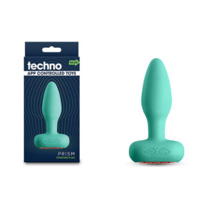 Techno - Prism - Teal 10.9 cm USB Rechargeable Butt Plug with App Control Techno - Prism - Teal 10.9 cm USB Rechargeable Butt Plug with App Control