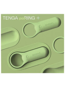 Tenga Pairing+ Powerful Vibrating Couples Ring - Lime
