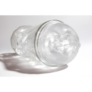 Textured Crystal Clear Stroker - Male Masturbators