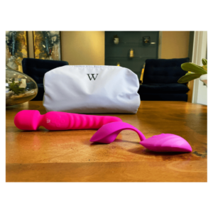 The Pleasure Duo Gift Set: Diana Vibrating Panties & Venus Heated Wand Vibrator