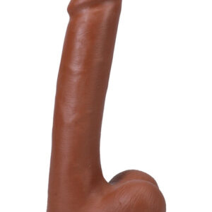 The Realistic Cock - With Removable Vac-U-Lock Suction Cup - ULTRASKYN - 9 Inch (with balls) Caramel