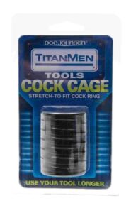 TitanMen Tools - Cock Cage - Black Cock Ring