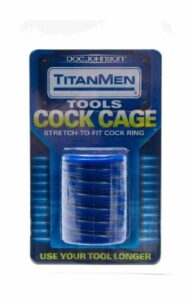 TitanMen Tools - Cock Cage - Blue Cock Ring
