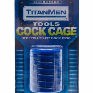 TitanMen Tools - Cock Cage - Blue Cock Ring