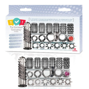 Try-Curious Cock Ring & Textured Sleeve Set - Beginner Couples Kit