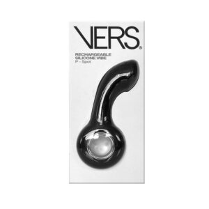 VERS Rechargeable Silicone P-Spot Vibe - Black 13cm Prostate Massager