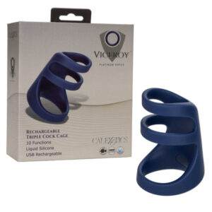 Viceroy Rechargeable Triple Cock Cage Cock Ring