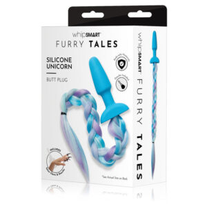 WhipSmart Furry Tales Silicone Unicorn Butt Plug - Blue 8.9 cm WhipSmart Furry Tales Silicone Unicorn Butt Plug - Blue 8.9 cm