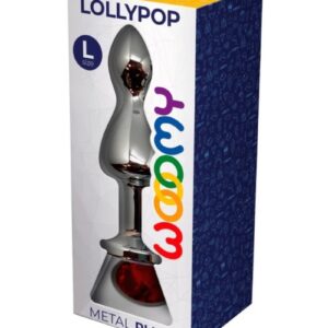 Wooomy Lollypop Double Ball Metal Plug Red L