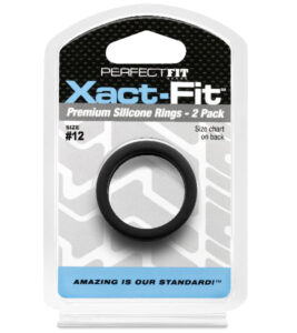 Xact-Fit #12 1.2in Silicone Erection Ring 2-Pack, Perfect Fit