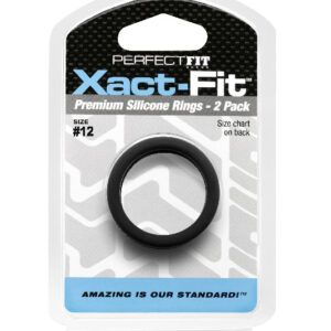 Xact-Fit #12 1.2in Silicone Erection Ring 2-Pack, Perfect Fit