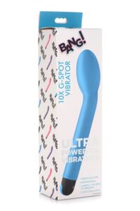 XR Brands Bang! 10X G-Spot Rechargeable Vibrator - Blue
