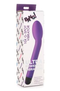 XR Brands Bang! 10X G-Spot Rechargeable Vibrator - Purple