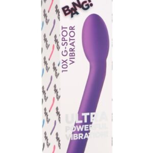 XR Brands Bang! 10X G-Spot Rechargeable Vibrator - Purple