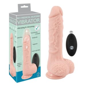 You2Toys Medical silicone RC - 8.25" Vibrator - Flesh Dildo